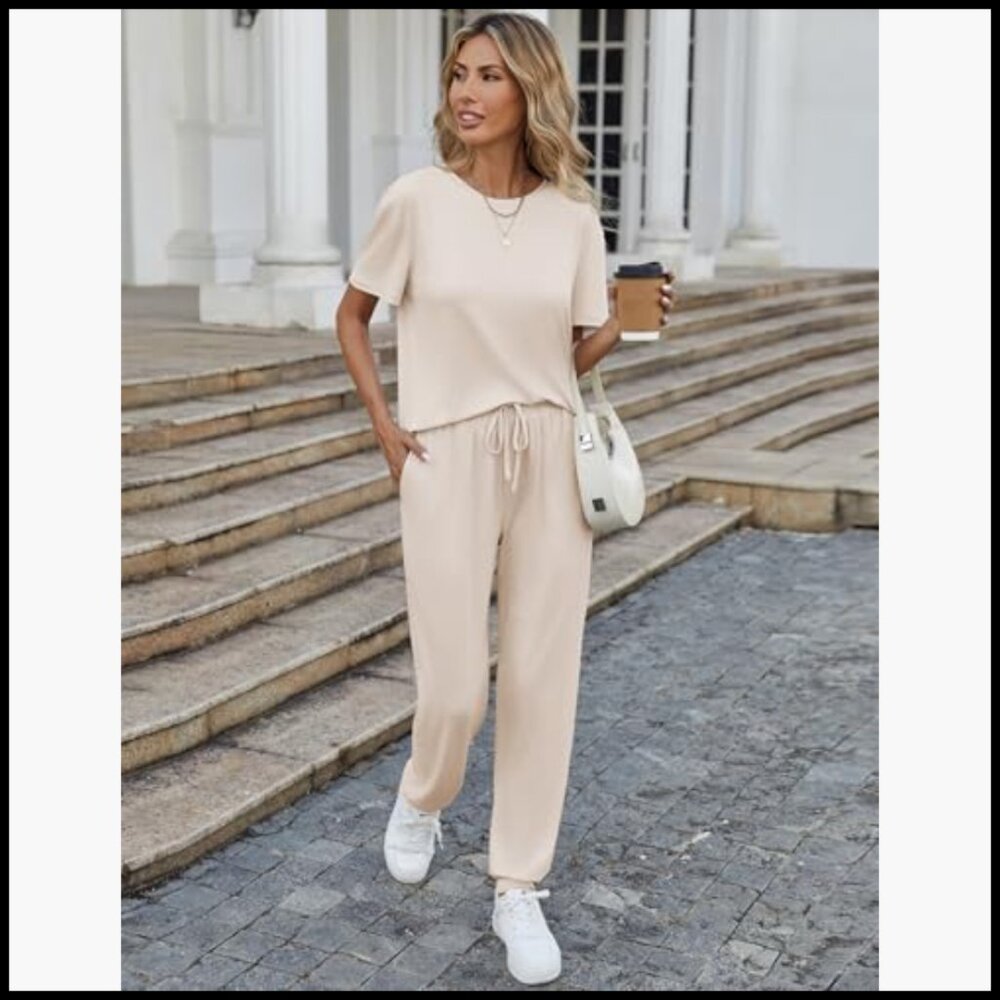 Polyester Lounge Set With Pockets, 2-Pack Pajamas - image 2